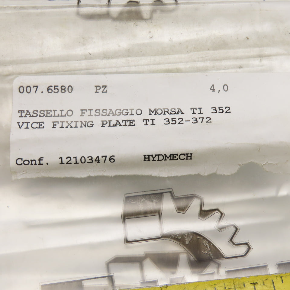 Hyd-Mech 007.6580 Vice Fixing Plates TI 352-372 Lot of 4