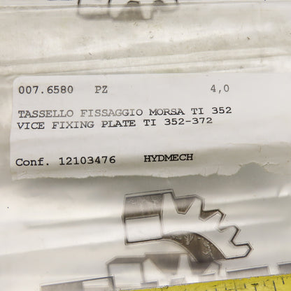 Hyd-Mech 007.6580 Vice Fixing Plates TI 352-372 Lot of 4
