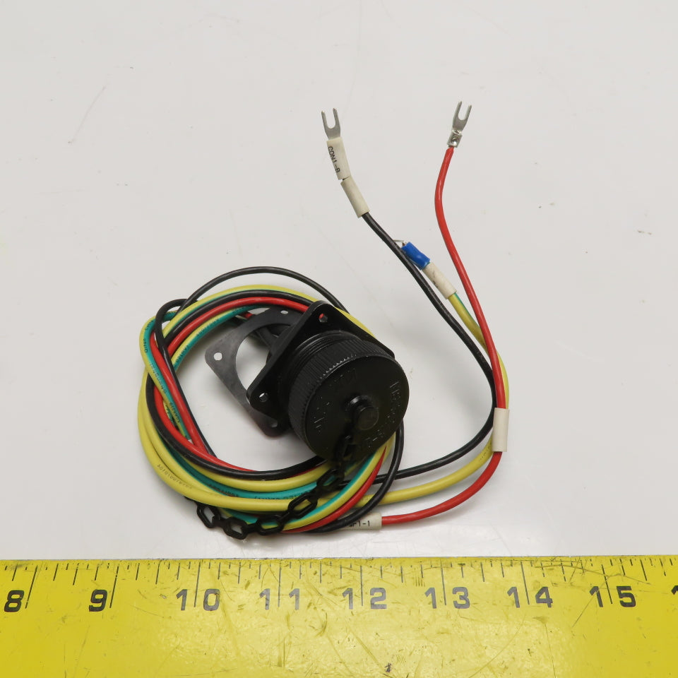 Kukdong MS3102A 22-2P 3-Pin Panel Mount Circular Connector Pigtail Dust Cover