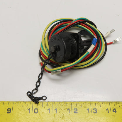 Kukdong MS3102A 22-2P 3-Pin Panel Mount Circular Connector Pigtail Dust Cover