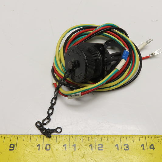 Kukdong MS3102A 22-2P 3-Pin Panel Mount Circular Connector Pigtail Dust Cover