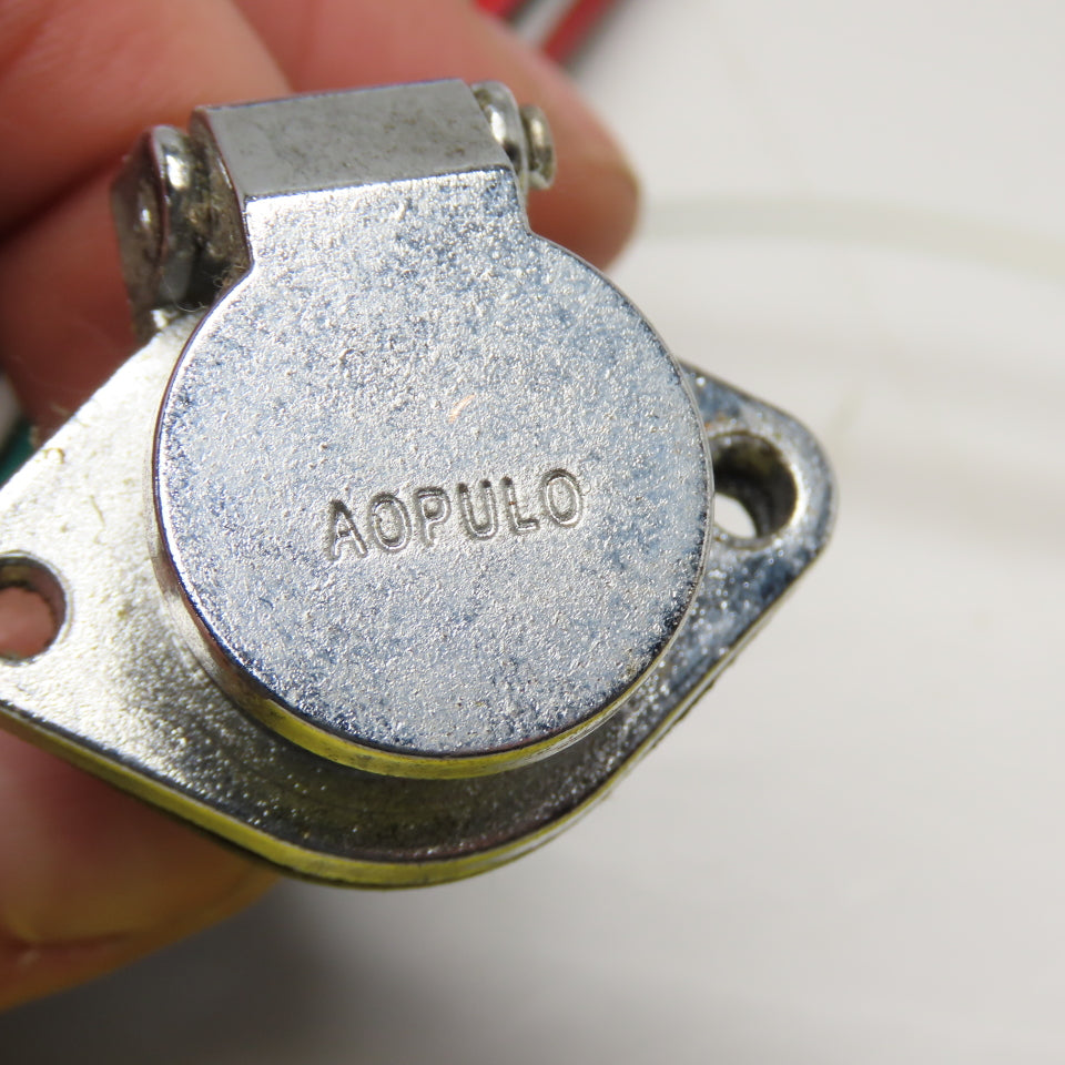 Aopulo 4-Pin Panel Mount Circular Connector with Wire Lead