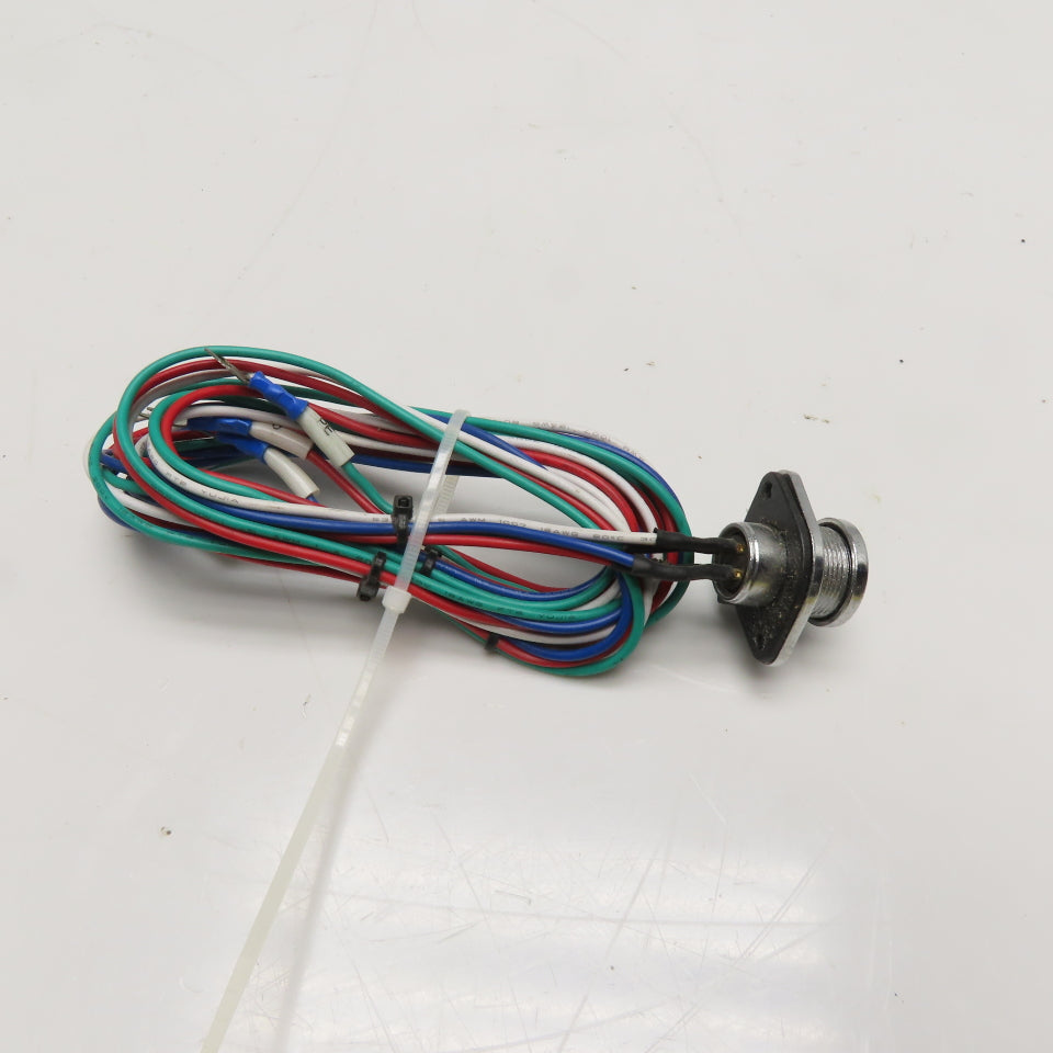 Aopulo 4-Pin Panel Mount Circular Connector with Wire Lead
