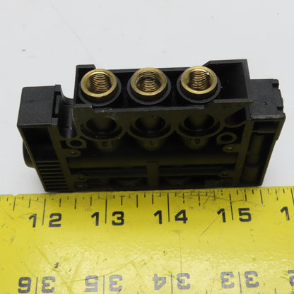 Parker PVL-B111618 12001029 Stacking Pneumatic Power Valve Used G 1/8