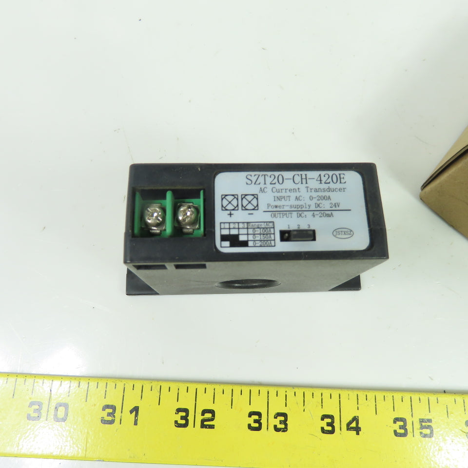 SZT20-CH-420E AC Current Transducer 0-200A Input 4-20mA Output NEW