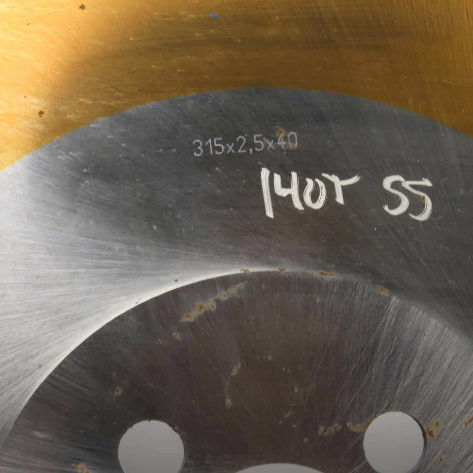 315 x 2.5 x 40 TiN Coated 140T Cold Cut Saw Blade