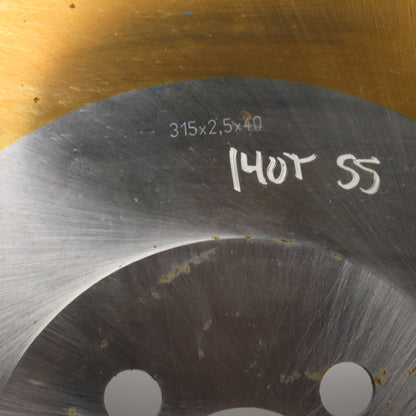 315 x 2.5 x 40 TiN Coated 140T Cold Cut Saw Blade