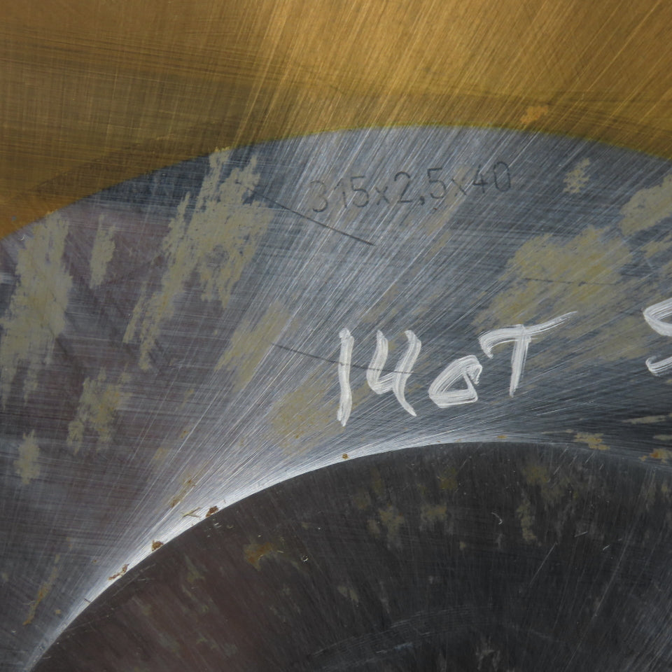 306mm x 2.5 x 40 TiN Coated 140T Cold Cut Saw Blade Originally 315mm