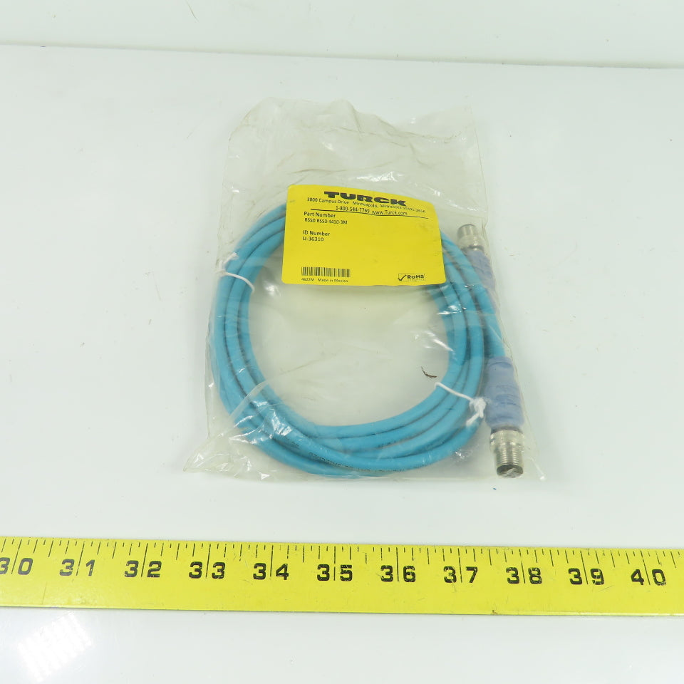 Turck U-36310 RSSD RSSD 4410-3M Shielded Industrial Ethernet Cordset Cable 3M