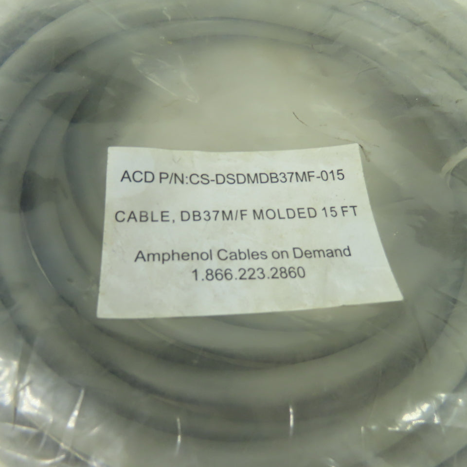 Amphenol CS-DSDMDB37MF-015 Molded DB37 Male to Female Extension Cable 15ft