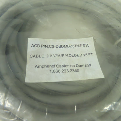 Amphenol CS-DSDMDB37MF-015 Molded DB37 Male to Female Extension Cable 15ft