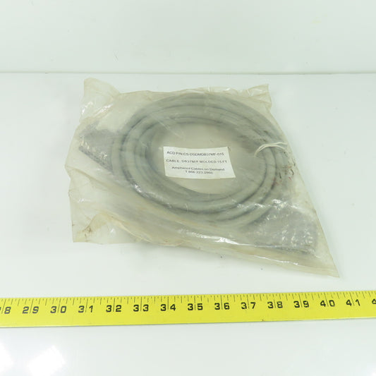 Amphenol CS-DSDMDB37MF-015 Molded DB37 Male to Female Extension Cable 15ft