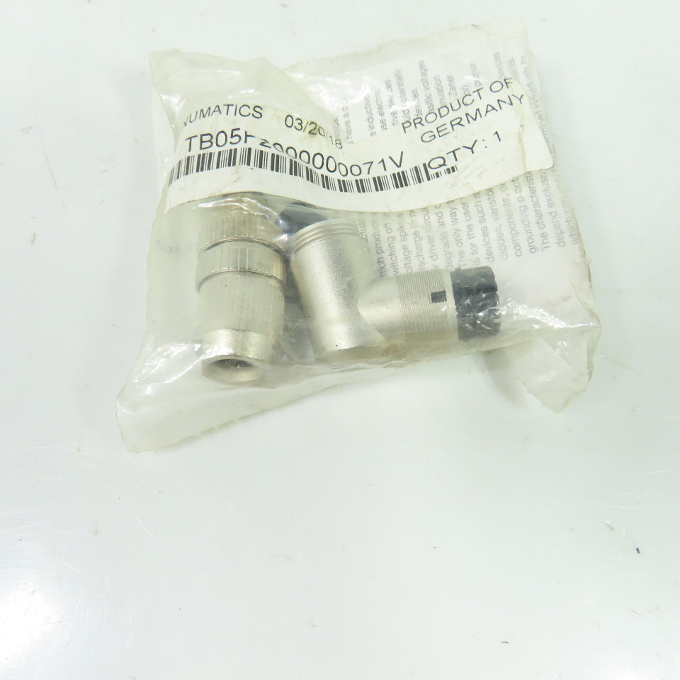 Numatics TB05F2000000071V M12 Female Right Angle Connector NEW