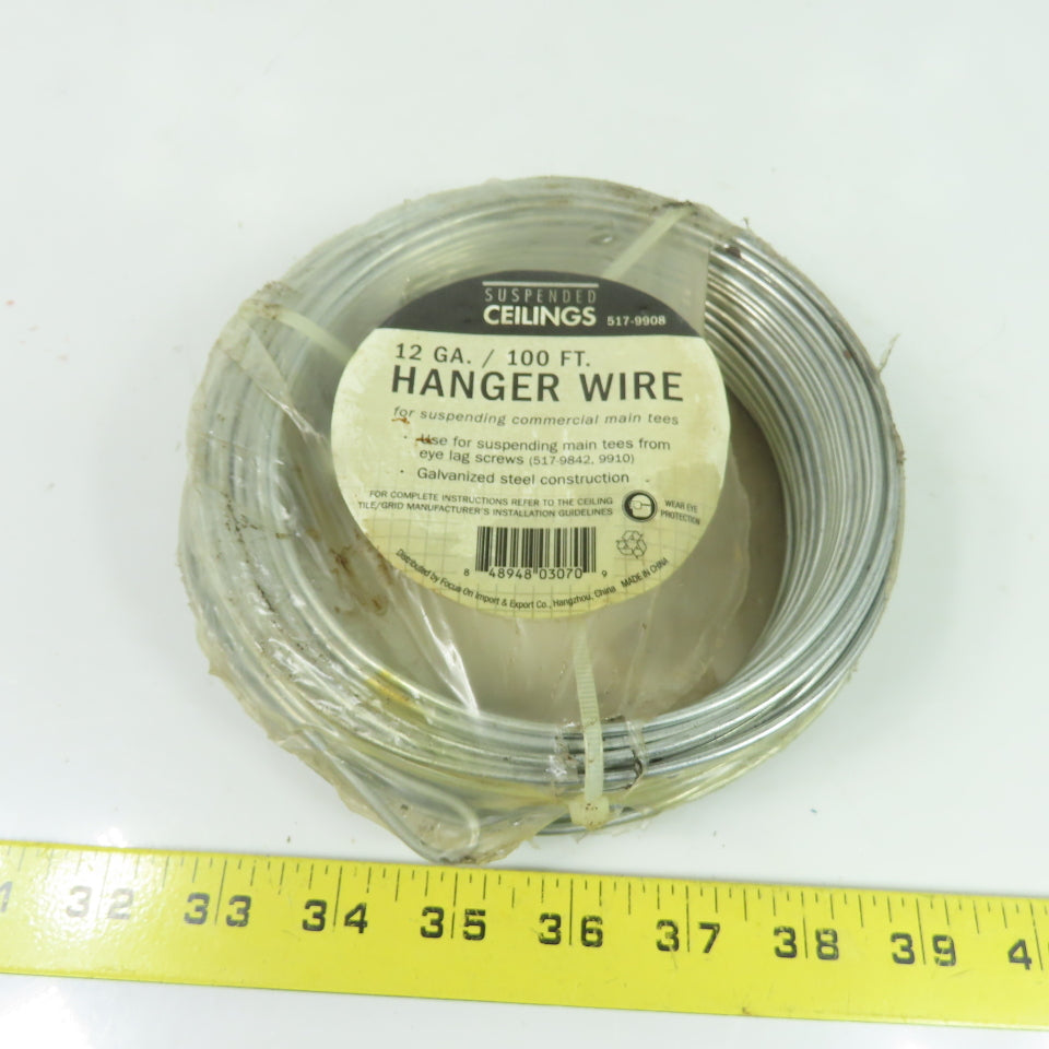 Suspended Ceilings 517-9908 12 GA. 100 FT. Hanger Wire NEW