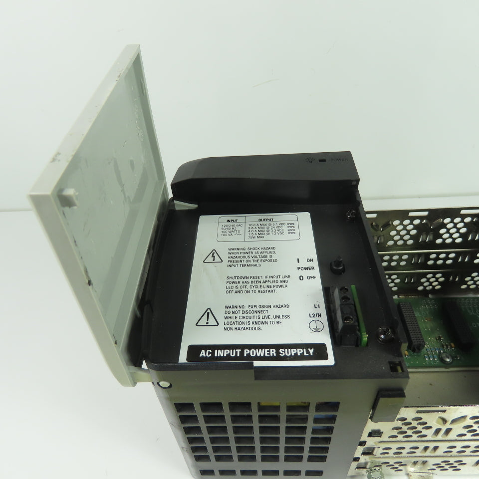 Allen-Bradley 1756-A4 ControlLogix 4-Slot Chassis W/ 1756-PA72AC Power Supply