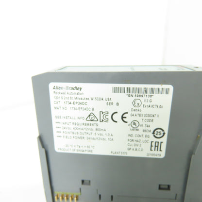 Allen-Bradley 1734-EP24DC Point I/O Expansion Power Supply Module Ser B