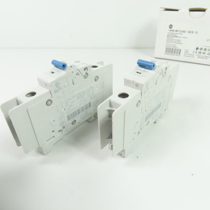 Allen-Bradley 1489-M1C040 1-Pole 4A Circuit Breakers 277VAC NEW Lot of 2