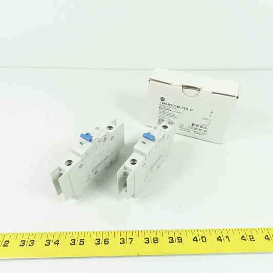 Allen-Bradley 1489-M1C040 1-Pole 4A Circuit Breakers 277VAC NEW Lot of 2