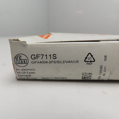 ifm electronic GIFA4004-2PS/SIL2/V4A/US GF711S Fail-Safe Inductive Sensor