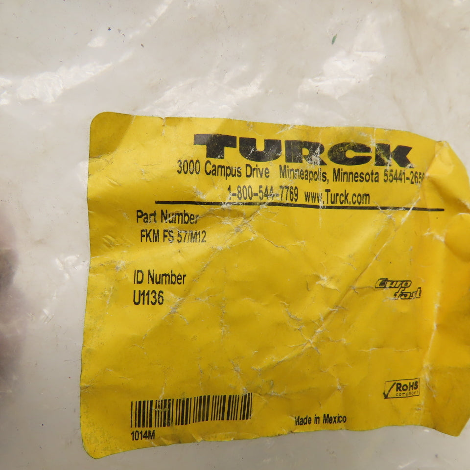 Turck FKM FS 57/M12 Eurofast M12 Panel Mount Feed-Through Connector