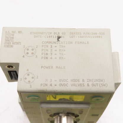 Numatics 240-325 G3 Ethernet/IP DLR G3 Series Communication Module