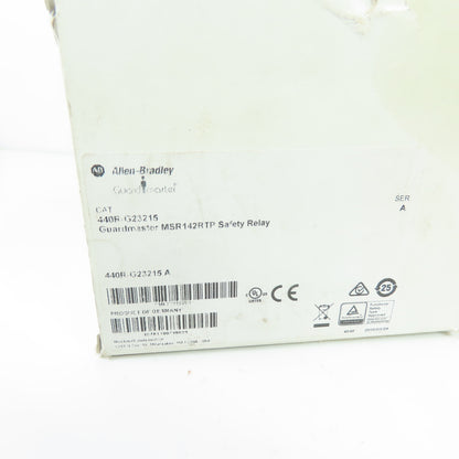Allen-Bradley MSR142RTP 440R-G23215 Guardmaster Safety Relay Ser A NEW