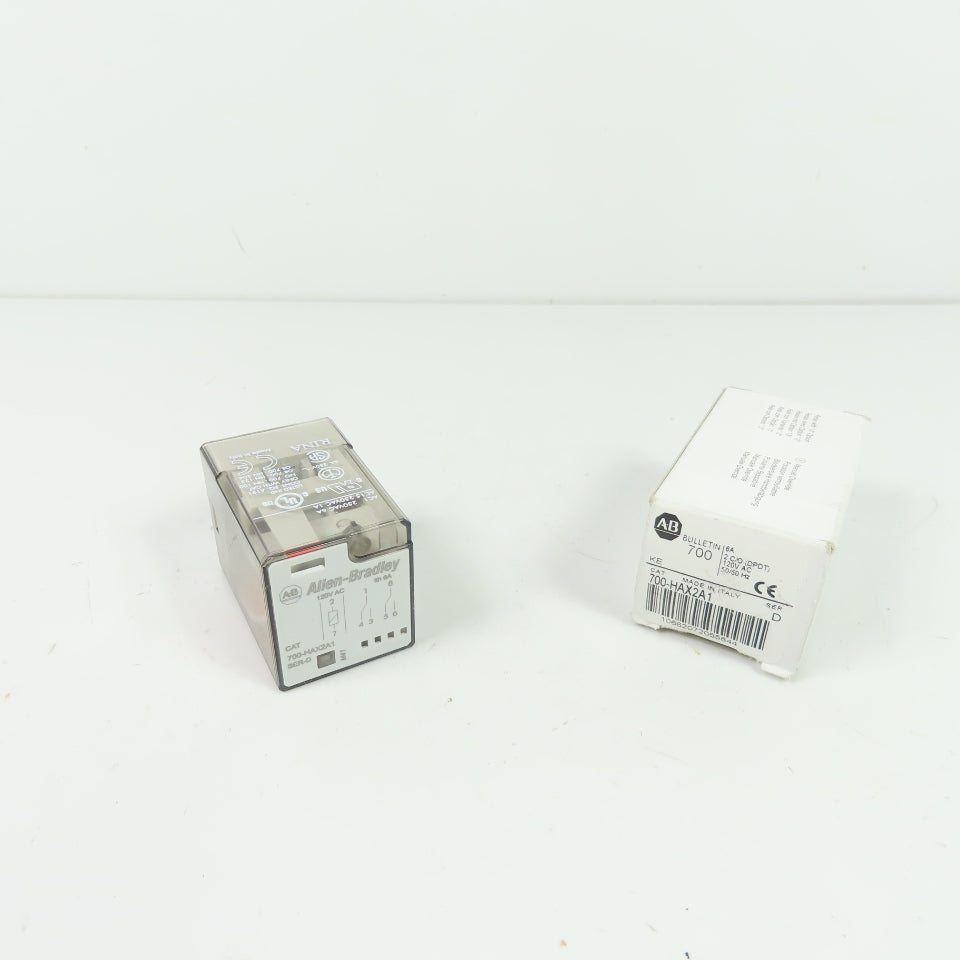 Allen-Bradley 700-HAX2A1 Tube Base General Purpose Relay 6A 250VAC Ser D NEW