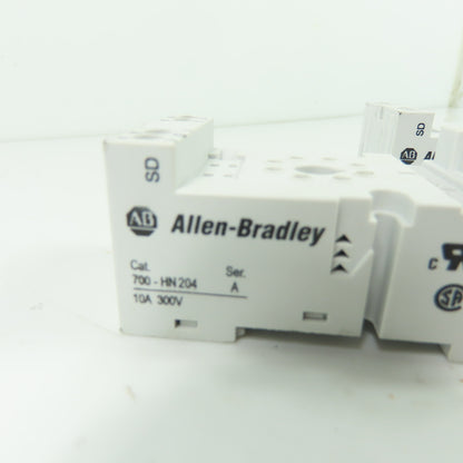 Allen-Bradley 700-HN204 Relay Socket 10A 300V Lot Of 2