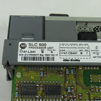 Allen-Bradley 1747-L541 SLC 5/04 Processor Unit Ser B Rev 3 W/ 1747-OS401 FRN 7