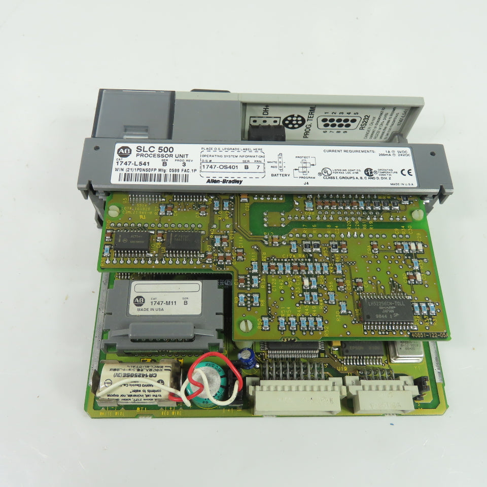 Allen-Bradley 1747-L541 SLC 5/04 Processor Unit Ser B Rev 3 W/ 1747-OS401 FRN 7