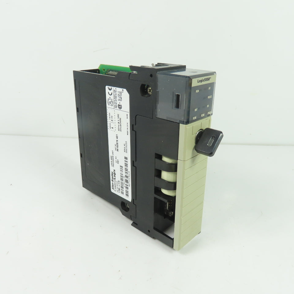 Allen-Bradley 1756-L1 /A Ser A ControlLogix 5550 PLC Processor Unit Cat Rev F01