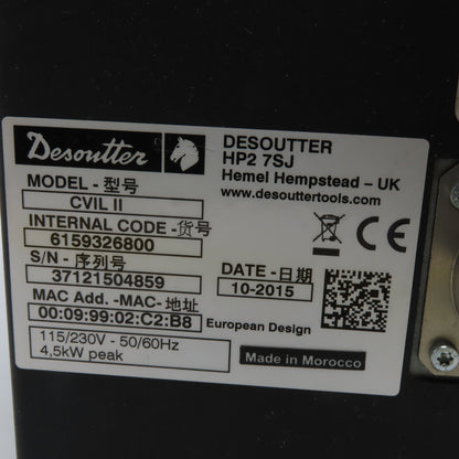 Desoutter 6159326800 CVIL II Electric Nutrunner Controller HP2 7SJ 115/230V