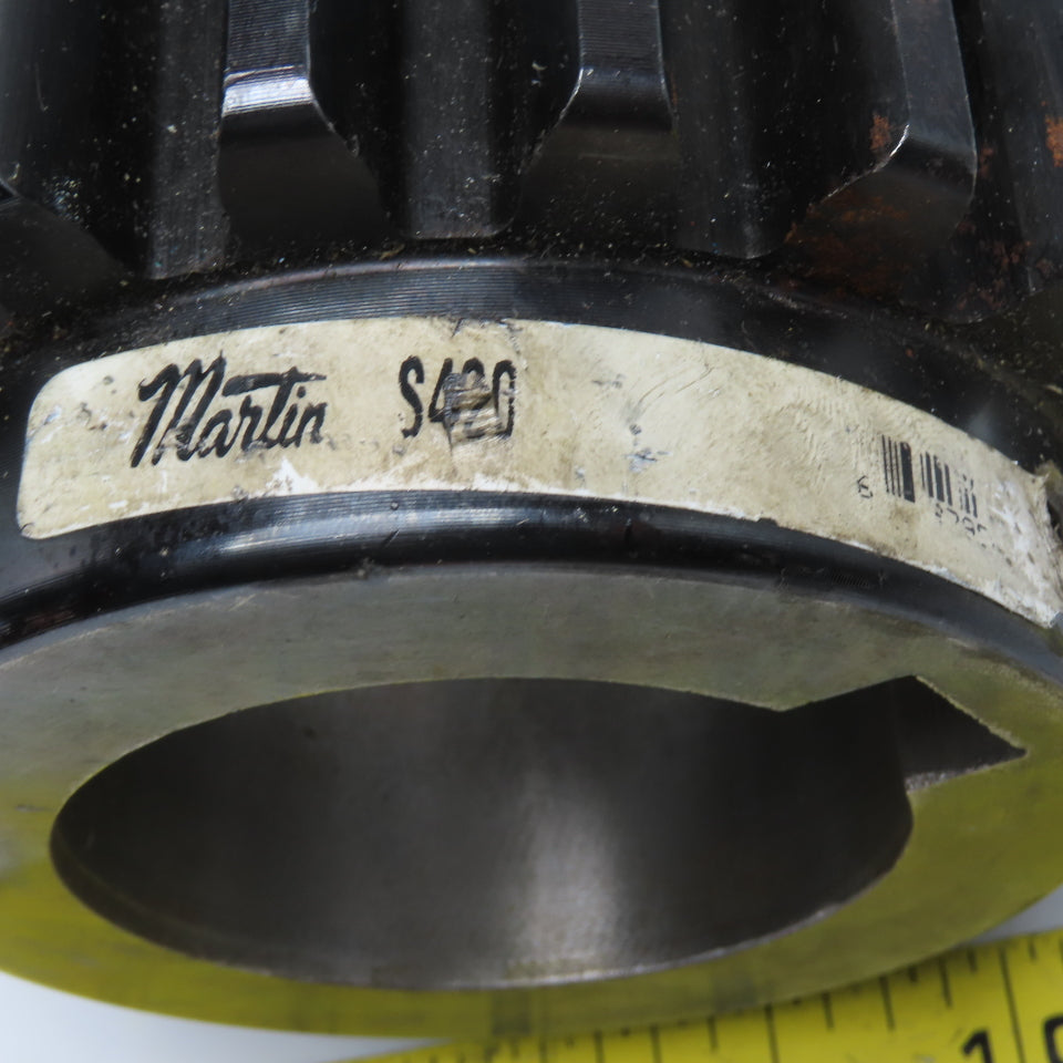 Martin S420 2-3/4" Bore 5" Pitch Diameter External Tooth Spur Gear 14.5° PA