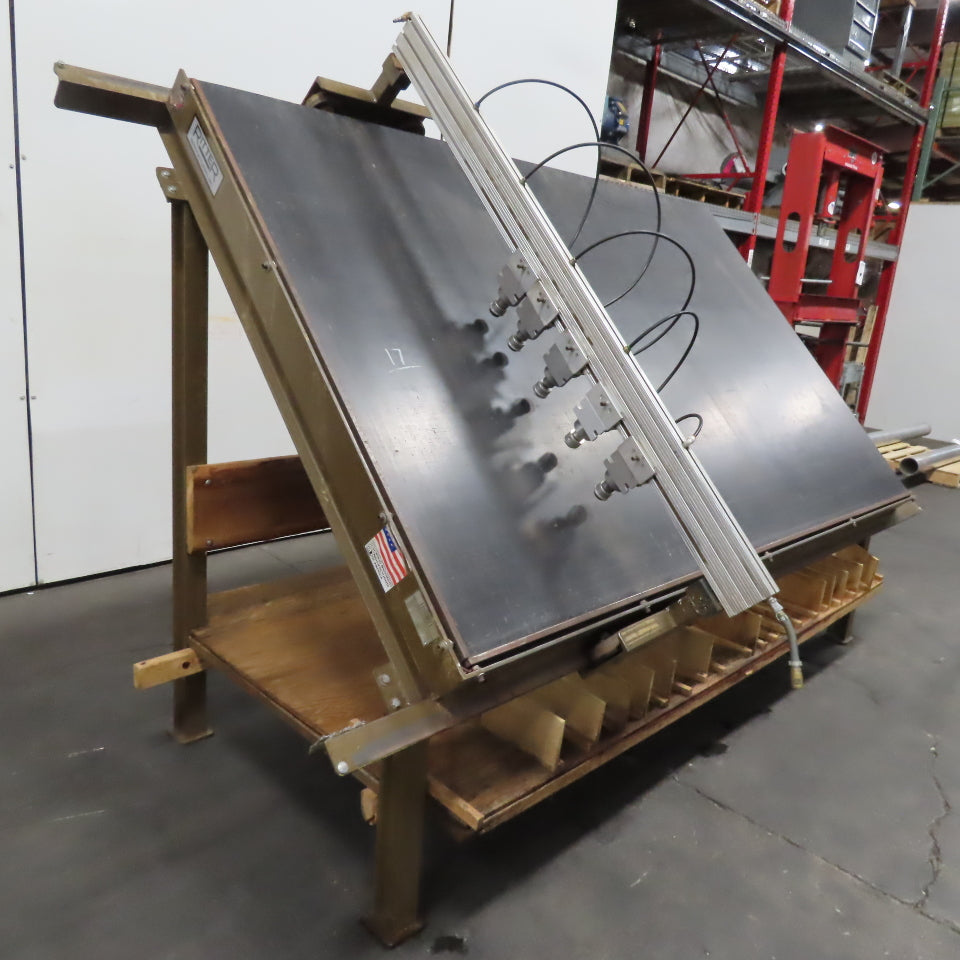Ritter R215 5' x 8' Face Frame Assembly A Frame Table 5 Pneumatic Clamps