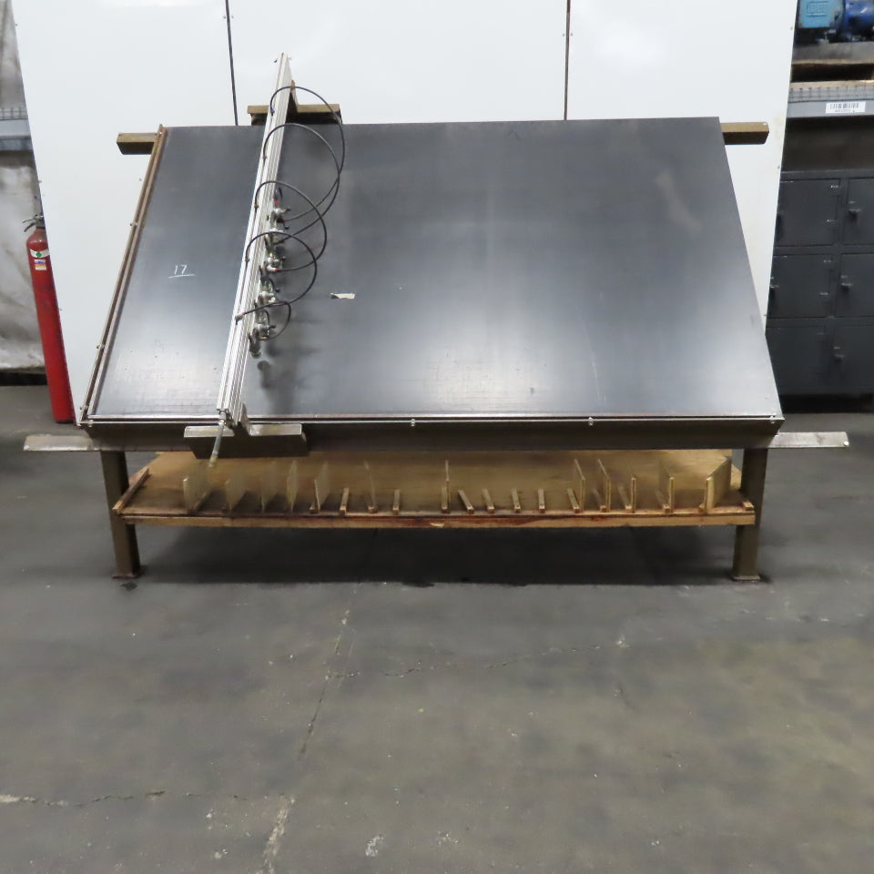 Ritter R215 5' x 8' Face Frame Assembly A Frame Table 5 Pneumatic Clam ...