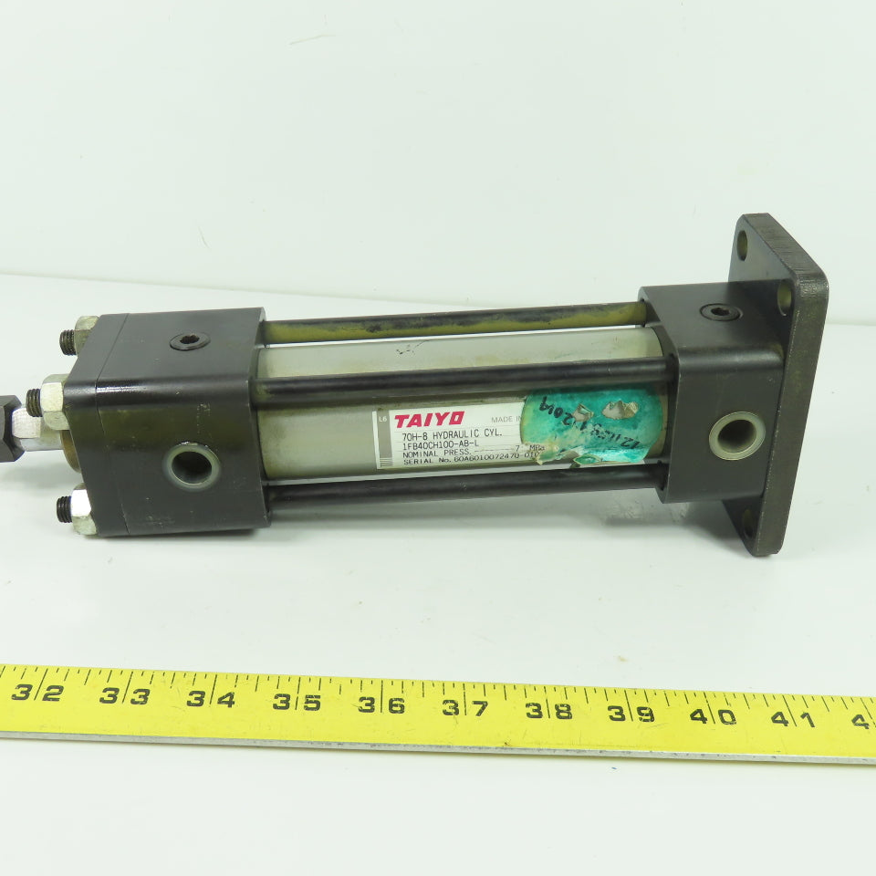 Taiyo 1FB40CH100-AB-L Double Acting Hydraulic Cylinder 100mm Stroke 40mm Bore