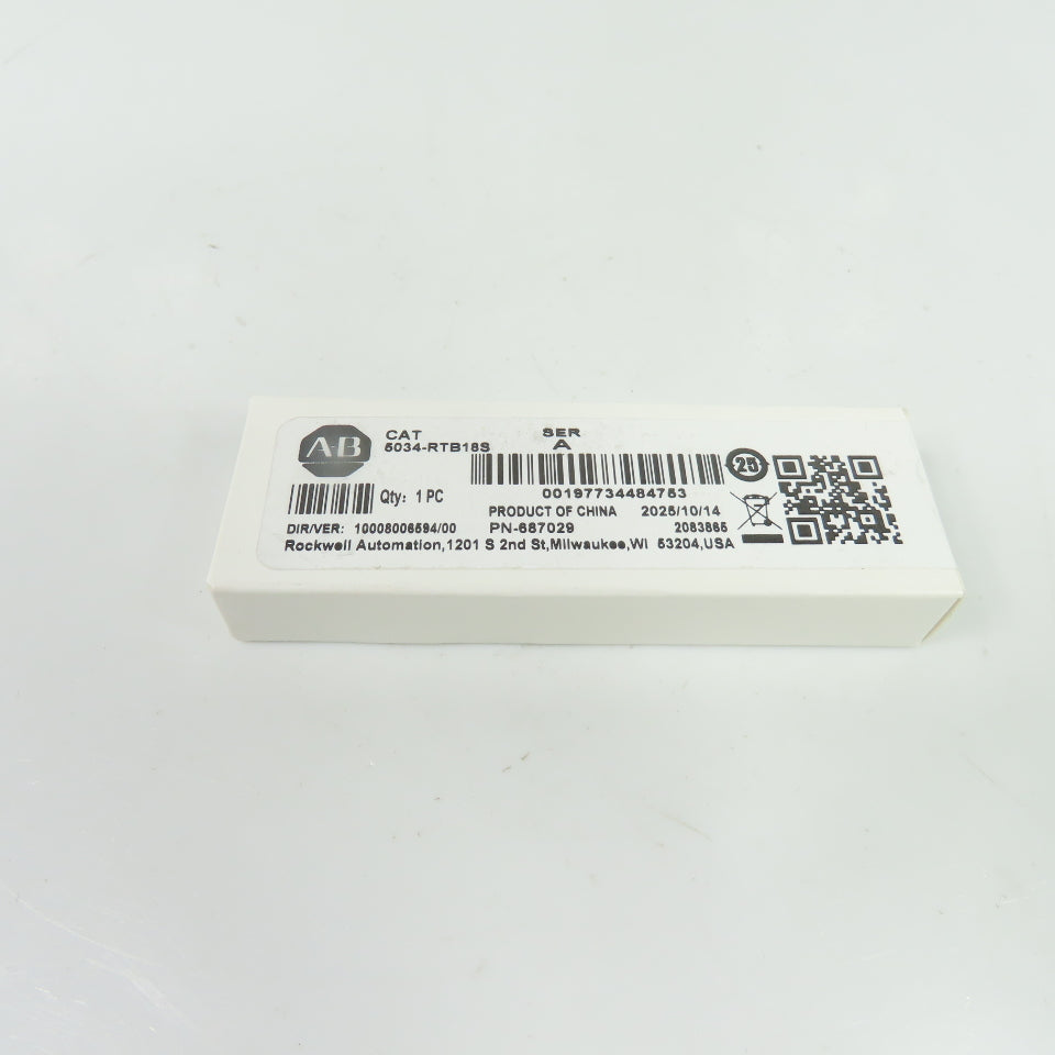 Allen-Bradley 5034-RTB18S 18-Point Screw Terminal Block Ser A NEW FACTORY SEAL