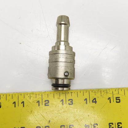 Staubli Full Flow Quick Connect 3/4" x 1/2" Hose Straight Stainless Steel