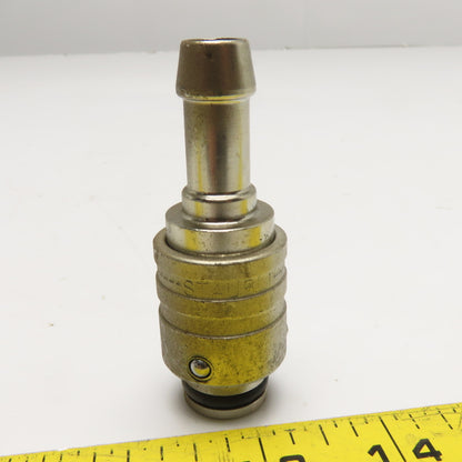 Staubli Full Flow Quick Connect 3/4" x 1/2" Hose Straight Stainless Steel