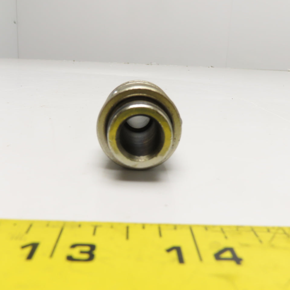 Staubli Full Flow Quick Connect 3/4" x 1/2" Hose Straight Stainless Steel
