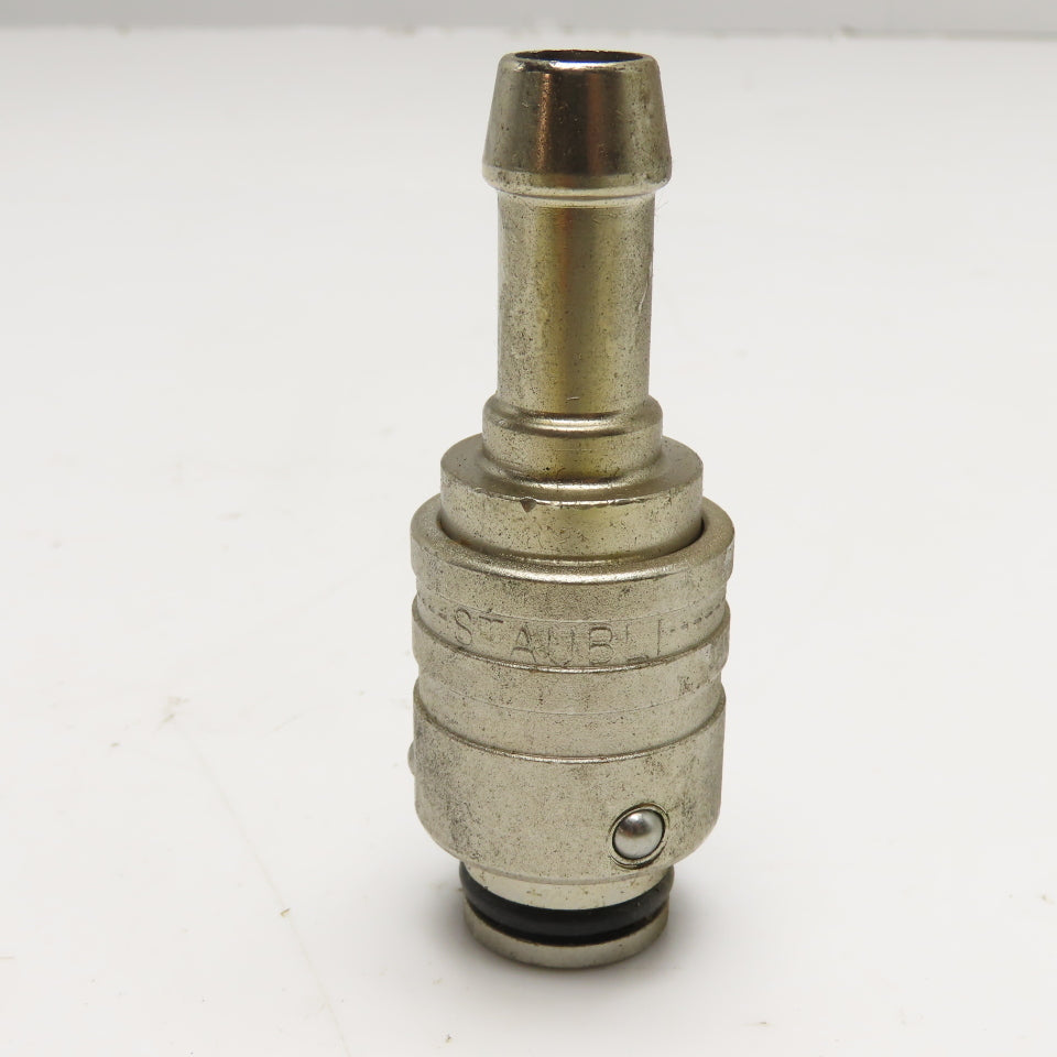 Staubli Full Flow Quick Connect 3/4" x 1/2" Hose Straight Stainless Steel
