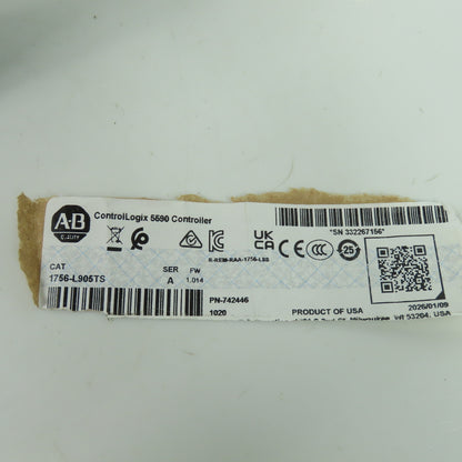 Allen-Bradley 1756-L905TS ControlLogix 5590 Controller EtherNet/IP Ser A FW1.014
