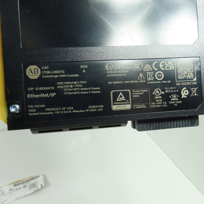 Allen-Bradley 1756-L905TS ControlLogix 5590 Controller EtherNet/IP Ser A FW1.014