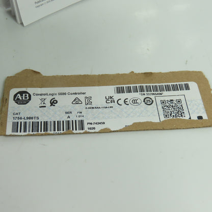 Allen-Bradley 1756-L980TS ControlLogix 5590 Controller EtherNet/IP Ser A FW1.014