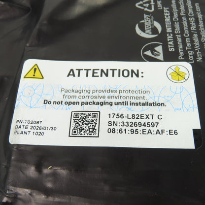 Allen-Bradley 1756-L82EXT ControlLogix 5580 XT Controller Ser C FW 1.070