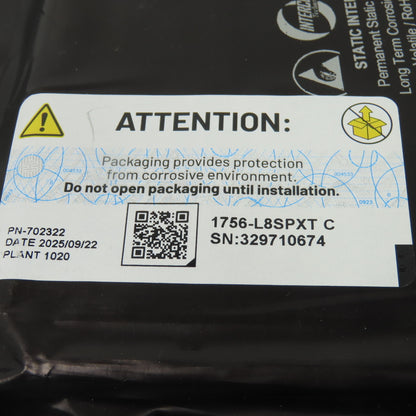 Allen-Bradley 1756-L8SPXT GuardLogix 5580 XT Partner Processor Ser C FW 1.072