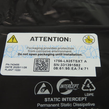 Allen-Bradley 1756-L925TSXT ControlLogix 5590 XT Controller EtherNet/IP FW 1.072