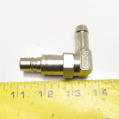 Staubli RMI 09 Temperature Control Quick Coupling 10mm Bore 90° 1/2" Hose
