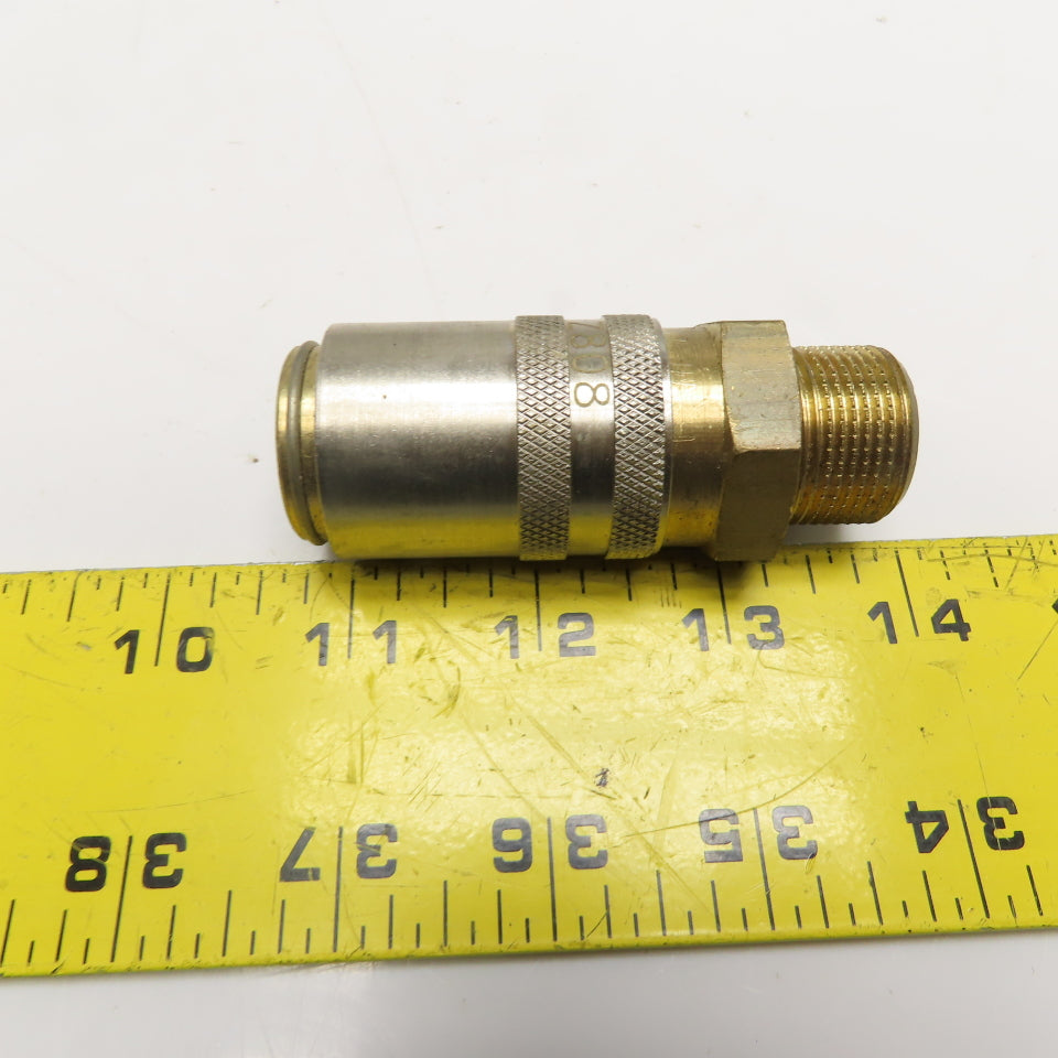 Hasco Z808 Open Flow Quick Coupling G1/2 Male/Female Set 24x1.5