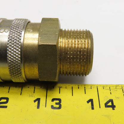 Hasco Z808 Open Flow Quick Coupling G1/2 Male/Female Set 24x1.5